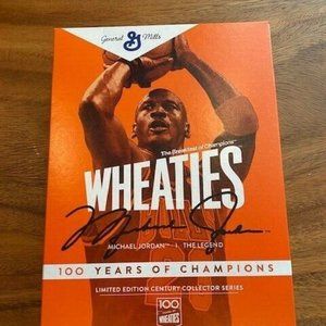 2021 MICHAEL JORDAN THE LEGEND 100 YEARS OF CHAMPIONS LIMITED EDITION WHEATIES